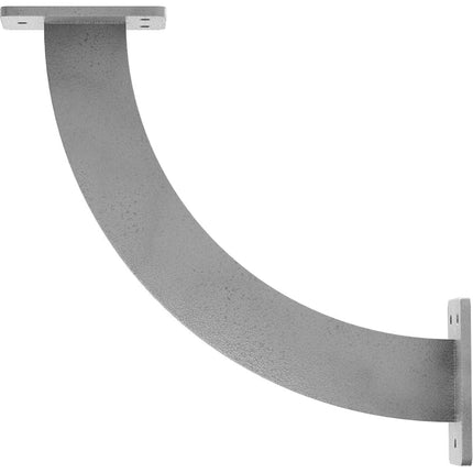 Ekena Millwork BKTM02X11X11BRHGY 2 inch W x 11 inch D x 11 inch H Bradford Steel Bracket, Hammered Gray