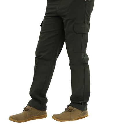 Dickies Boys' Flex Cargo Slim Straight Pant, Olive Green, 14