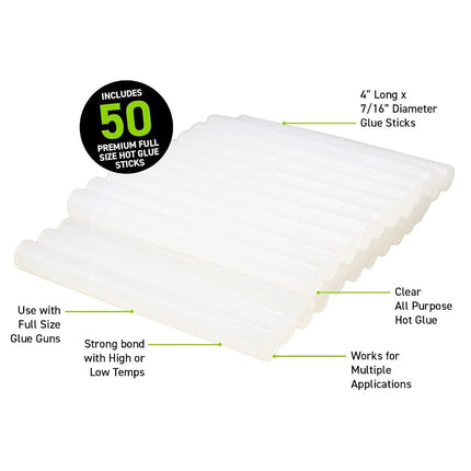 Surebonder DT-50 All-Temperature Glue Sticks, 10 Cm, 50 Piece, Clear