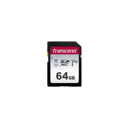 Transcend SDC300S 64GB SDXC Class 10 U1 V10 Memory