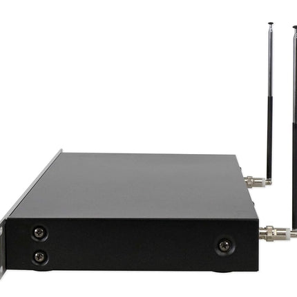 Rockville RWM4200VH VHF Wireless Quad HandHeld Microphone System with LCD Display