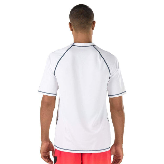 Speedo Men's Uv Swim Shirt Short Sleeve Loose Fit Easy Tee