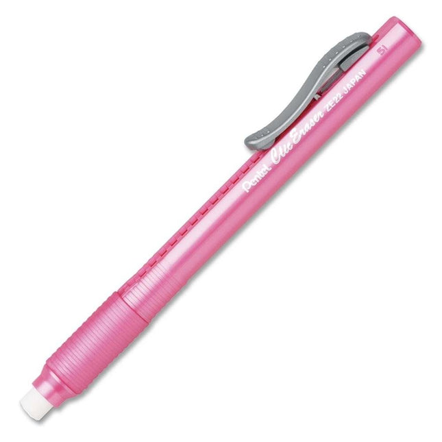 Eraser, Retractable, Refillable, Pink, Sold as 1 E