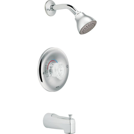 Moen 2353 Chateau Single Handle Tub and Shower Kit, Chrome
