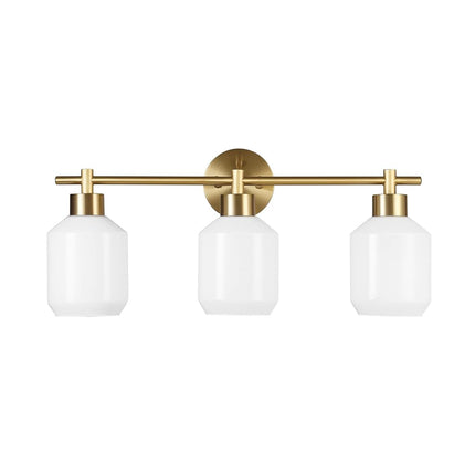 Globe Electric 52055 Cannes 3-Light, Gold Bathroom