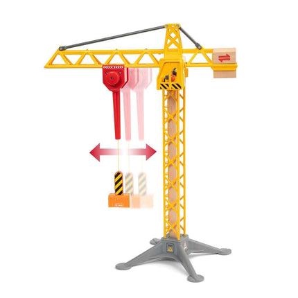 BRIO World Light Up Construction Crane for Kids Age 3 Years Up - Wooden Railway Train Accessories and Add Ons