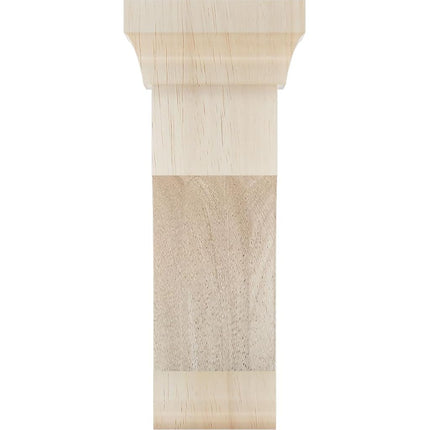 Ekena BKTW02X04X06GORW 2 1/2-Inch Width x 4-Inch Depth x 6-Inch Height Small Gomez Wood Bracket - Rubber Wood