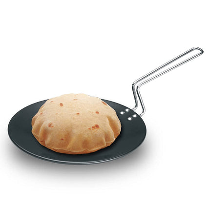 Futura Hard Anodised Concave Tava Griddle, 10-Inch
