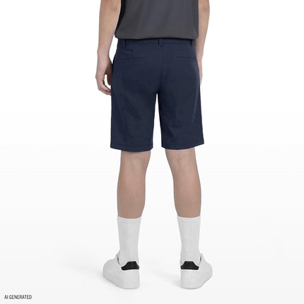 Short performant stretch à devant plat pour uniforme scolaire IZOD garçon, Marine, 20 Fort