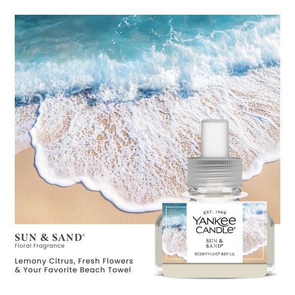 Yankee Candle ScentPlug Refill, Sun & Sand, 1 CT (Pack of 4)