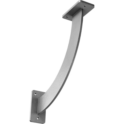Ekena Millwork BKTM02X11X11BRHGY 2 inch W x 11 inch D x 11 inch H Bradford Steel Bracket, Hammered Gray