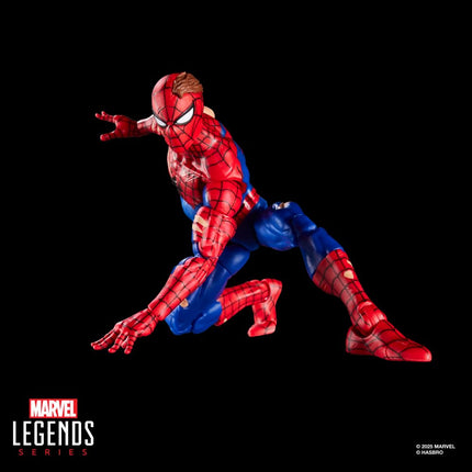 Marvel Legends Series Magic: The Gathering Battle-Damaged Spider-Man, 6-Inch Action Figure Toy Plus Exclusive Foil Collectible Card Game Trading Card