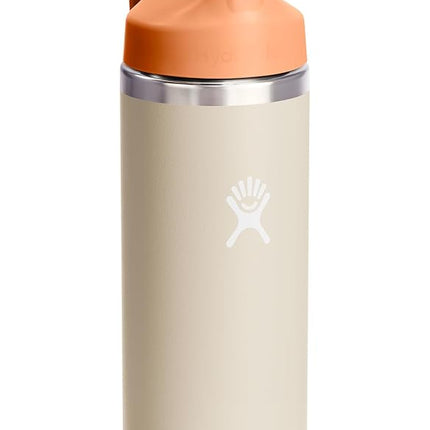 Hydro Flask Kids Water Bottle for School - Stainless Steel and Insulated with Straw Cap - 18 Oz Coconut