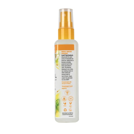 Crystal Essence Mineral Deodorant Spray, Chamomile & Green Tea 4 oz (Pack of 3)