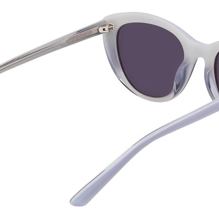 COLE HAAN Women's CH7087 Polarized Cat Eye Sunglasses, Smoke Gradient, 53/20/140, Smoke Gradient, 53/20/140