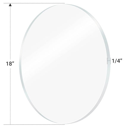 1Qty 1/4" Round Plexiglass Sheet, 18 Inch Diameter Clear Acrylic Circle, Cake Disk, Table Top, Acrylic Backdrop