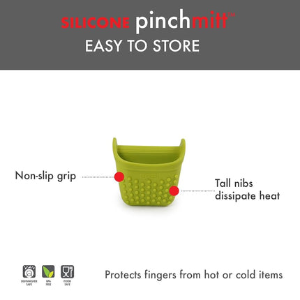 Dexas Silicone Pinch Mitt Mini Oven Mitt, Green