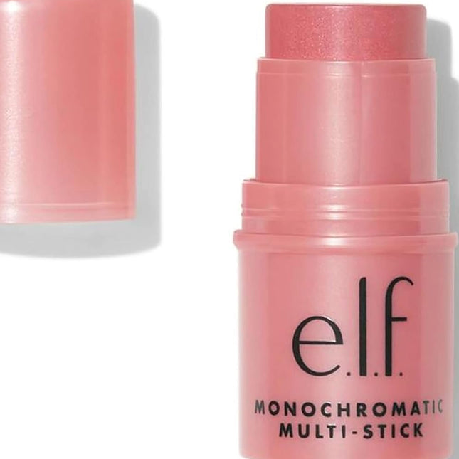e.l.f. Monochromatic Multi Stick, Luxuriously Creamy & Blendable Color, For Eyes, Lips & Cheeks, Dazzling Peony, 0.17 Oz