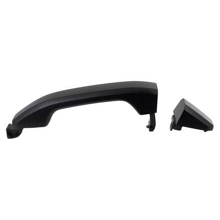 TRQ Outside Exterior Door Handle Textured Black Front RH