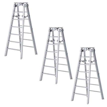 Set of 3 Silver Ladders for WWE Wrestling Action F