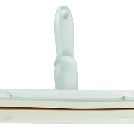 Vikan 77515 Foam Rubber Polypropylene Frame Bench Fixed Head Squeegee, 10", White