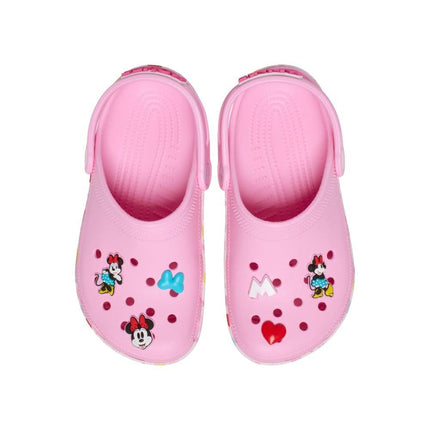 Crocs Unisex-Child Kids' Disney Clog | Mickey Minnie Mouse Shoes, Pink/Minnie Jibbitz, 6 UK
