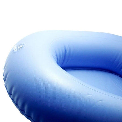 KIKIGOAL Bigger Washable Portable Air Inflation Blue Bed Pan Bedridden Elderly Inflatable Stool Bedsore Toilet