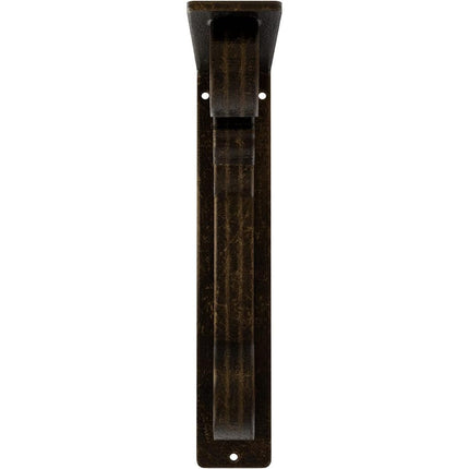 Ekena Millwork BKTM02X07X10TFLABS Metal Bracket, 2" W x 7 1/2" D x 10" H, Antiqued Brass