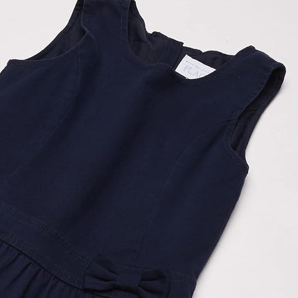 The Children's Place girlsUniform Jumper Sleeveless School Uniform Dress - Blue - 3 Years