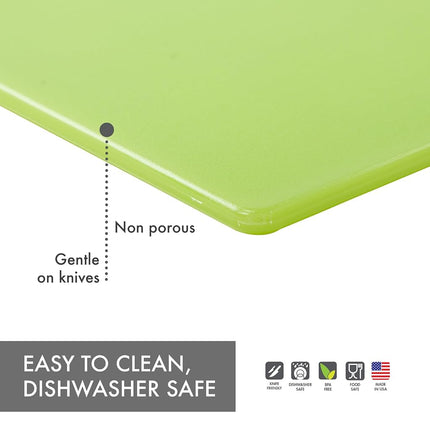 Dexas Classic Jelli Cutting Board with Handle, 11 by 14.5 inches, Green