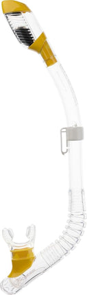 Cressi Mini Dry Snorkel - Clear/Yellow
