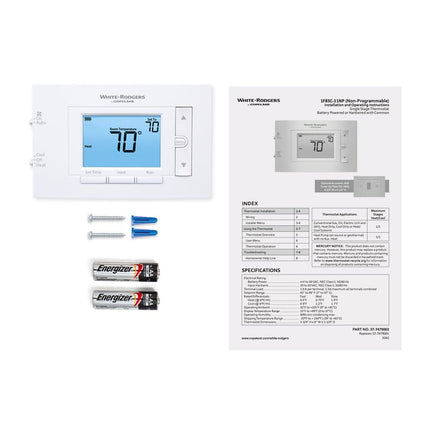 Emerson 1F83C-11NP Conventional (1H/1C) Non-Programmable Thermostat