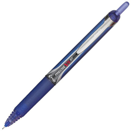 Bolígrafos Pilot Precise V5 RT recargables y retráctiles de tinta líquida, punta extrafina (0.5mm), tinta azul, paquete de 12 (26063)
