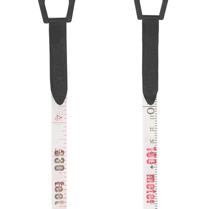 QWORK 1/2" x 330' Fiberglass Tape Measure, 2 Pack Engineer's Open Reel Dual Sided Measure, Orange