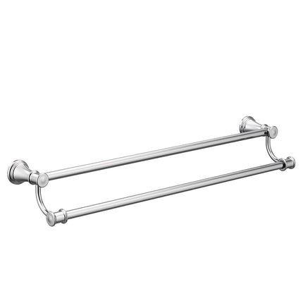 Moen YB6422CH Belfield Toallero doble de baño de 24 pulgadas, cromo