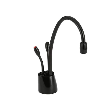 InSinkErator F-HC1100BLK Indulge Contemporary Hot and Cold Water Dispenser Faucet, Gloss Black