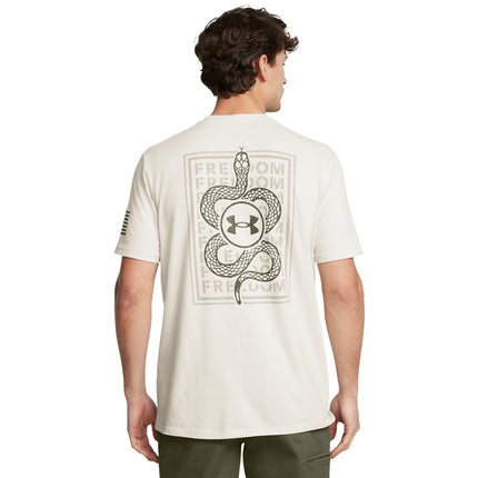 Under Armour - Mens Freedom Snake T-Shirt, Color Summit White (110), Size: Small