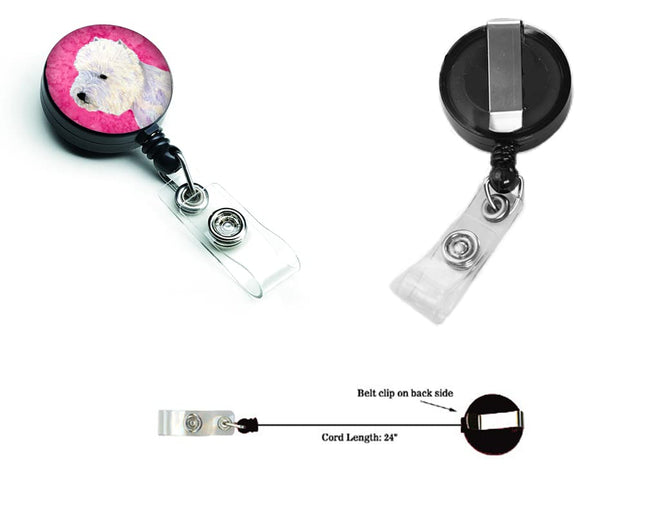 Caroline's Treasures Rose Westie Porte-Badge Rétractable, Multicolore (LH9360PKBR)