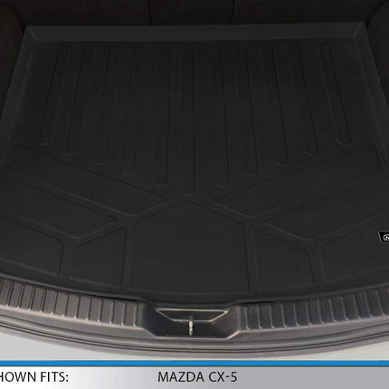 SMARTLINER Alfombrilla Protectora de Maletero a Medida para Todo Tipo de Clima Negra para Mazda CX-5 2017-2019