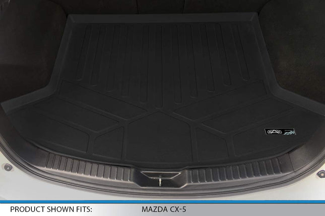 SMARTLINER All Weather Custom Fit Cargo Trunk Liner Floor Mat Black for 2017-2019 Mazda CX-5