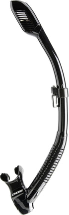 Cressi Dry Snorkel - Unisex Premium Dry Snorkel for Diving/Apnea/Snorkeling, Black/Black, One Size