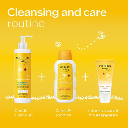 Weleda Baby Calendula Shampoo & Body Wash 2-in-1 Sensitive 200 ml