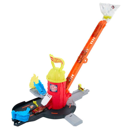 Hot Wheels City Super Fire Station Rescue Playset & Toy Fire Truck