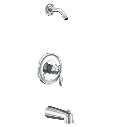 Moen UT2133NH Eva Collection M-CORE 3-Series 1-Handle Tub and Shower Trim Kit, Valve Required, Chrome
