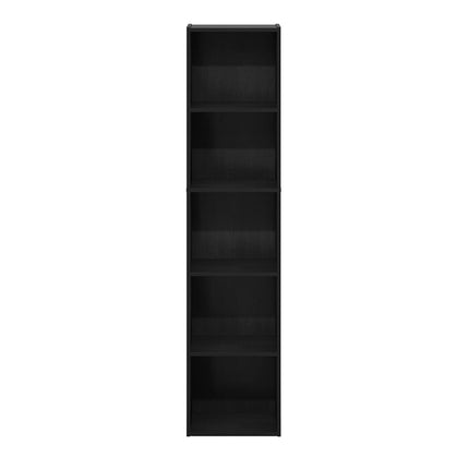 Furinno PASIR 5-Tier Open Shelves Bookcase, Blackwood