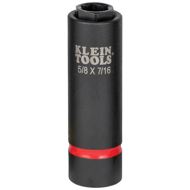 Klein Tools 66062 2-in-1 Deep Impact Socket, 6-Poi