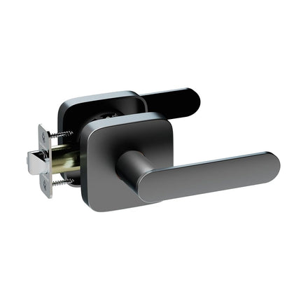 ULTRALOQ Modern Matte Black Aluminium Door Lever, 