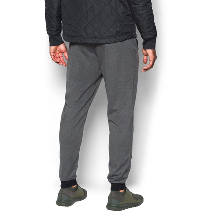 Under Armour Men's Sportstyle Tricot Warm and Comfortable Fleece Tracksuit Bottoms Jogger Bottoms with Pockets, Carbon Heather-Black (1290261-090), S UK