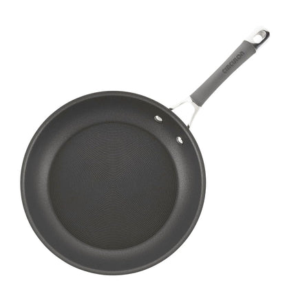 Circulon Radiance Hard Anodized Nonstick Fry Pan Set, Gray | Skillet Set for Everyday Cooking, 8.5 / 10 and 12.25 Inch | Even Heat Distribution and Easy Food Release Ergonomic Handles