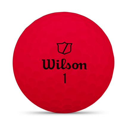 Wilson Duo Soft Golf Balls – Red, 12-Pack, World's Softest Feel, High-Energy Core, Straighter Flight